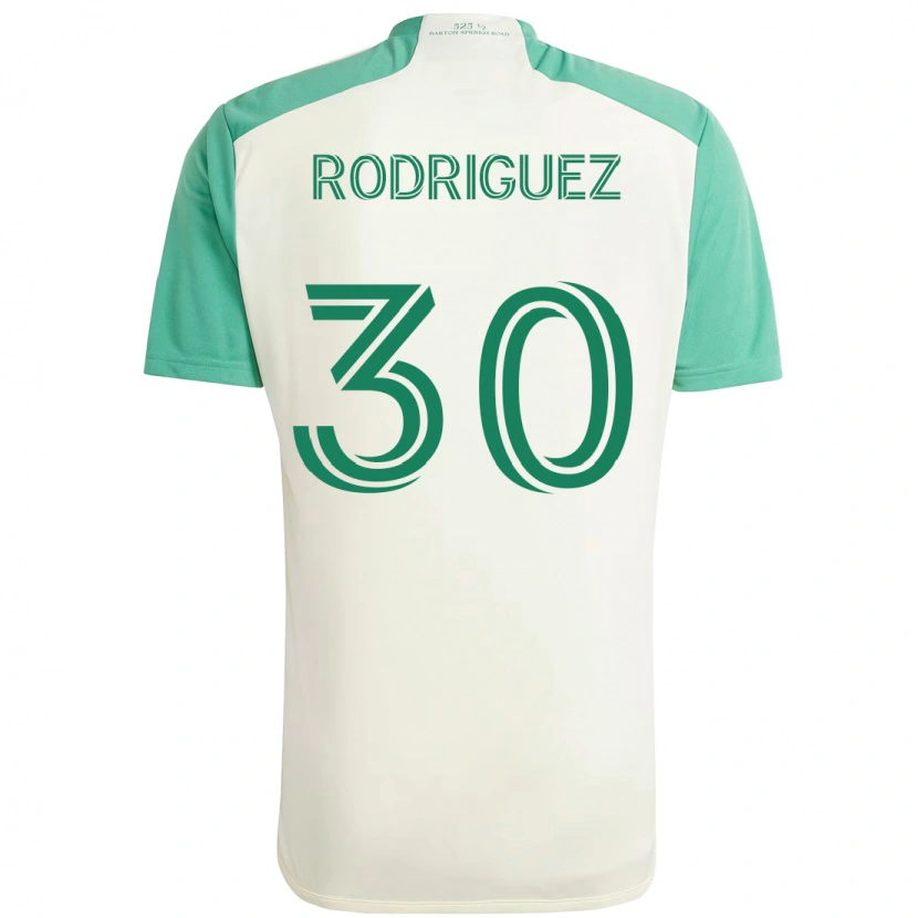 Danxen Barn Memo Rodríguez #30 Hvit Grønn Bortetrøye Drakt Trøye 2025/26 Skjorter T-Skjorte
