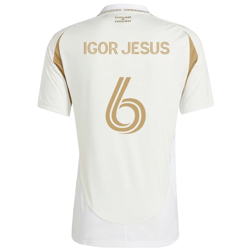 Danxen Barn Igor Jesus #6 Hvit Brun Bortetrøye Drakt Trøye 2025/26 Skjorter T-Skjorte