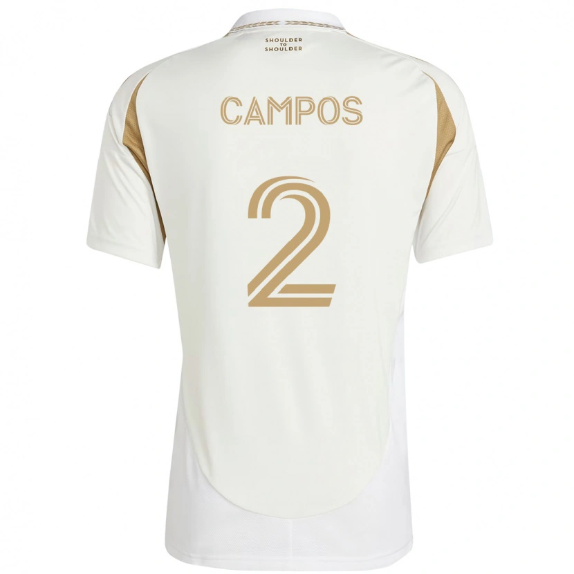 Danxen Barn Omar Campos #2 Hvit Brun Bortetrøye Drakt Trøye 2025/26 Skjorter T-Skjorte