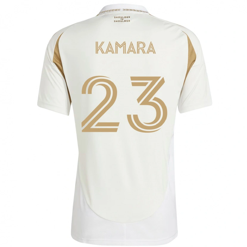 Danxen Barn Kei Kamara #23 Hvit Brun Bortetrøye Drakt Trøye 2025/26 Skjorter T-Skjorte