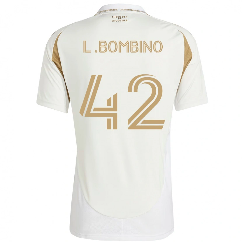 Danxen Barn Luca Bombino #42 Hvit Brun Bortetrøye Drakt Trøye 2025/26 Skjorter T-Skjorte