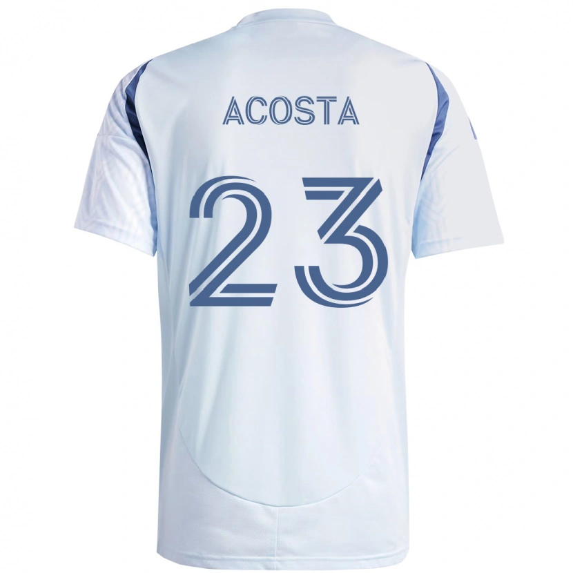 Danxen Barn Kellyn Acosta #23 Lyseblå Himmelsblå Bortetrøye Drakt Trøye 2025/26 Skjorter T-Skjorte