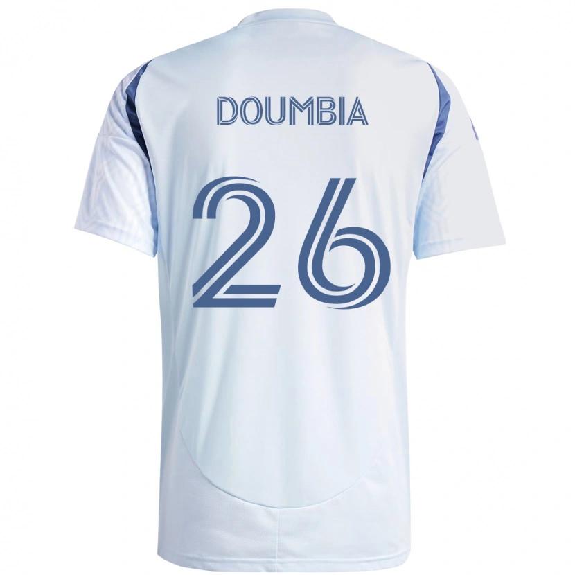 Danxen Barn Ousmane Doumbia #26 Lyseblå Himmelsblå Bortetrøye Drakt Trøye 2025/26 Skjorter T-Skjorte