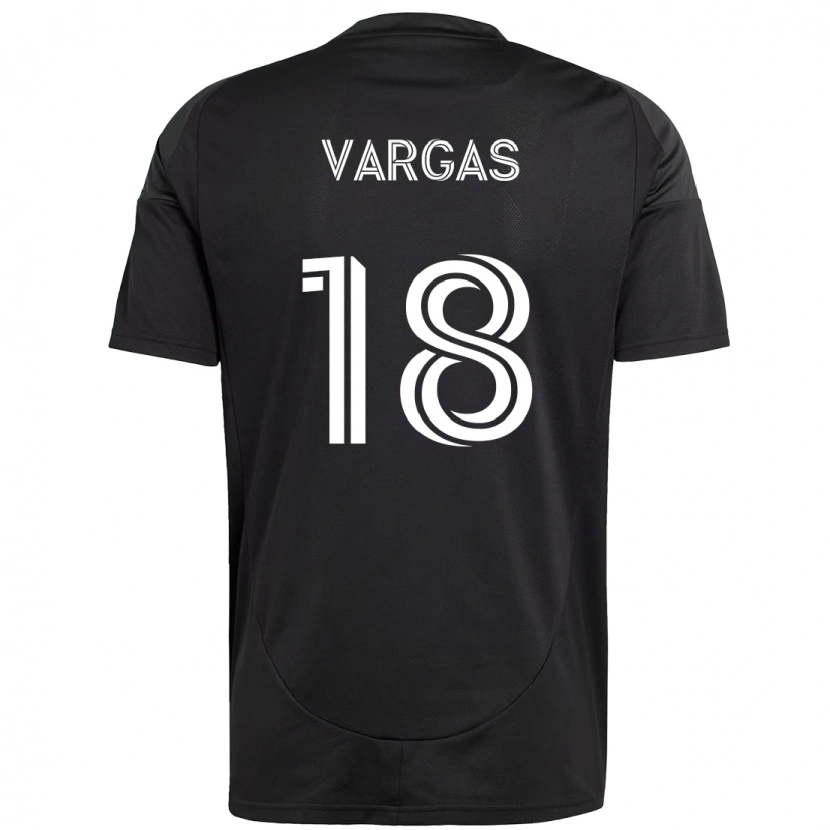 Danxen Barn Kerwin Vargas #18 Svart Hvit Bortetrøye Drakt Trøye 2025/26 Skjorter T-Skjorte