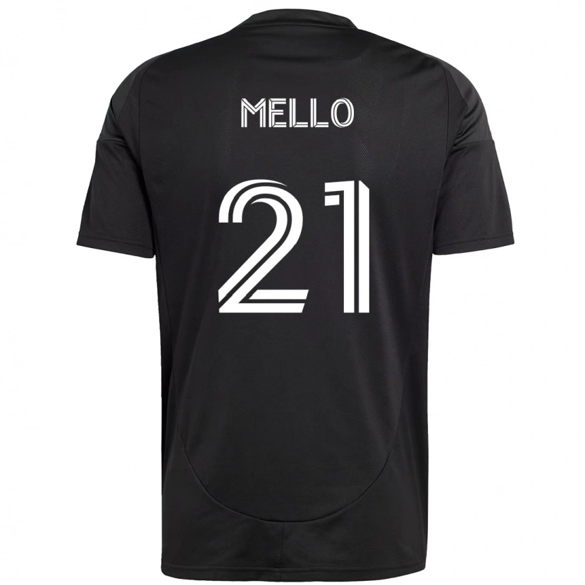 Danxen Barn Vinicius Mello #21 Svart Hvit Bortetrøye Drakt Trøye 2025/26 Skjorter T-Skjorte