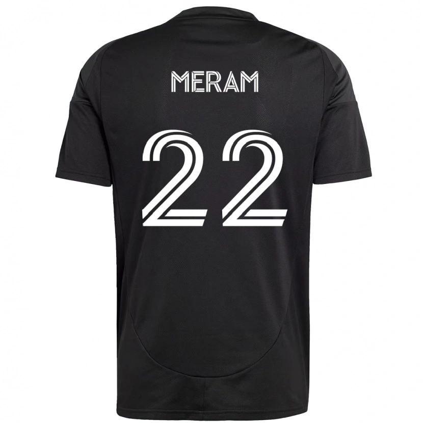 Danxen Barn Justin Meram #22 Svart Hvit Bortetrøye Drakt Trøye 2025/26 Skjorter T-Skjorte
