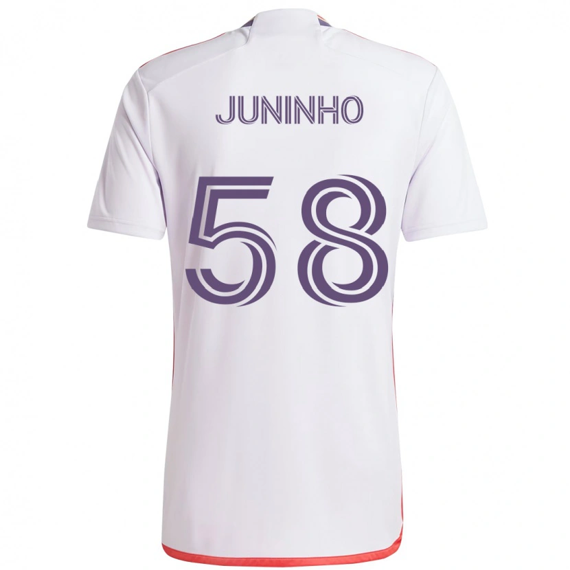 Danxen Barn Juninho #58 Hvit Lilla Bortetrøye Drakt Trøye 2025/26 Skjorter T-Skjorte