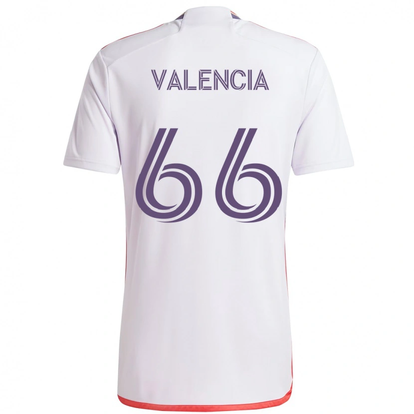 Danxen Barn Yeiler Valencia #66 Hvit Lilla Bortetrøye Drakt Trøye 2025/26 Skjorter T-Skjorte