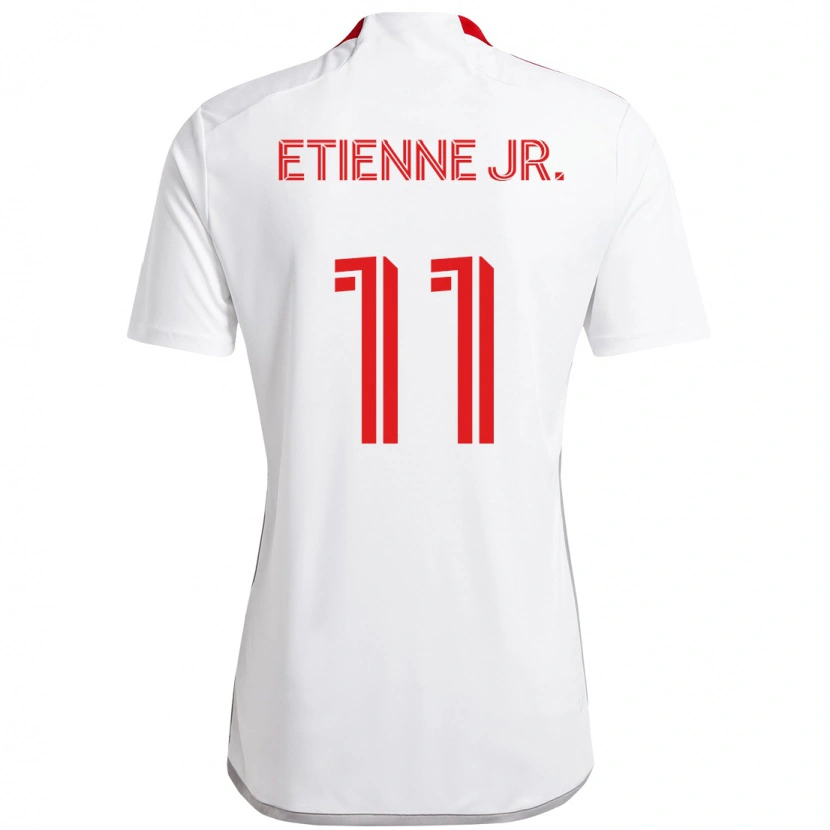 Danxen Barn Derrick Etienne Jr. #11 Hvit Rød Bortetrøye Drakt Trøye 2025/26 Skjorter T-Skjorte