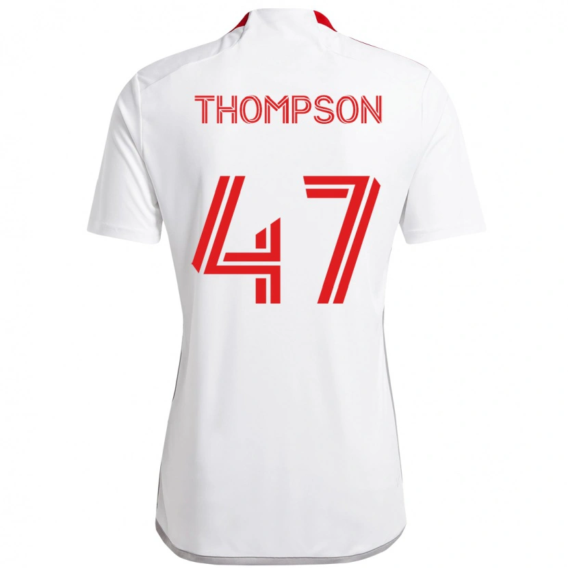 Danxen Barn Kosi Thompson #47 Hvit Rød Bortetrøye Drakt Trøye 2025/26 Skjorter T-Skjorte