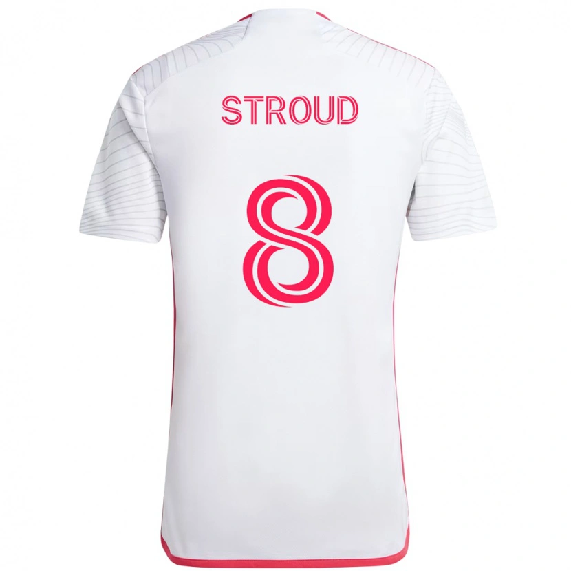 Danxen Barn Jared Stroud #8 Hvit Magenta Bortetrøye Drakt Trøye 2025/26 Skjorter T-Skjorte