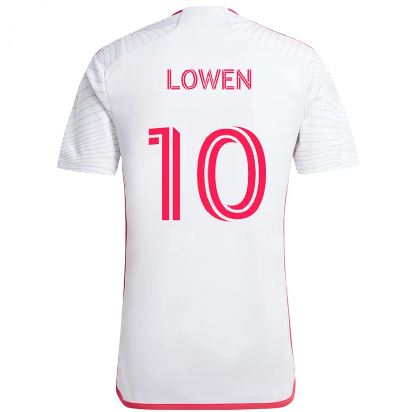 Danxen Barn Eduard Löwen #10 Hvit Magenta Bortetrøye Drakt Trøye 2025/26 Skjorter T-Skjorte