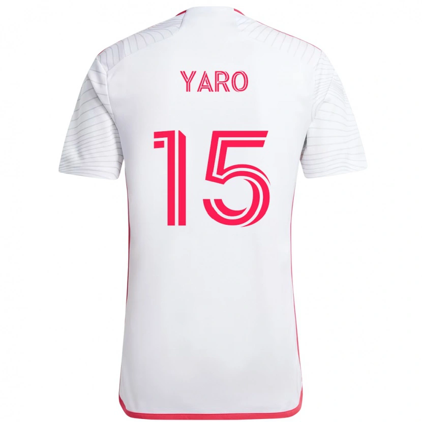 Danxen Barn Joshua Yaro #15 Hvit Magenta Bortetrøye Drakt Trøye 2025/26 Skjorter T-Skjorte
