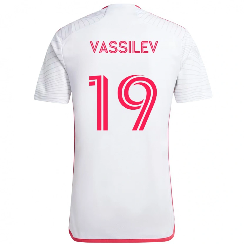 Danxen Barn Indiana Vassilev #19 Hvit Magenta Bortetrøye Drakt Trøye 2025/26 Skjorter T-Skjorte