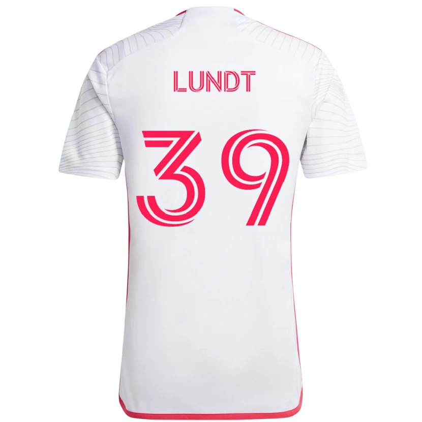 Danxen Barn Ben Lundt #39 Hvit Magenta Bortetrøye Drakt Trøye 2025/26 Skjorter T-Skjorte