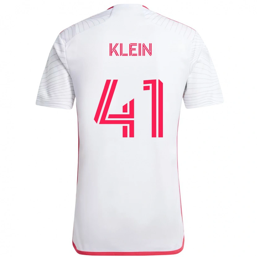Danxen Barn Johnny Klein #41 Hvit Magenta Bortetrøye Drakt Trøye 2025/26 Skjorter T-Skjorte