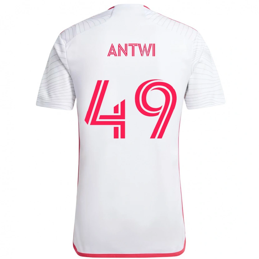 Danxen Barn Seth Antwi #49 Hvit Magenta Bortetrøye Drakt Trøye 2025/26 Skjorter T-Skjorte