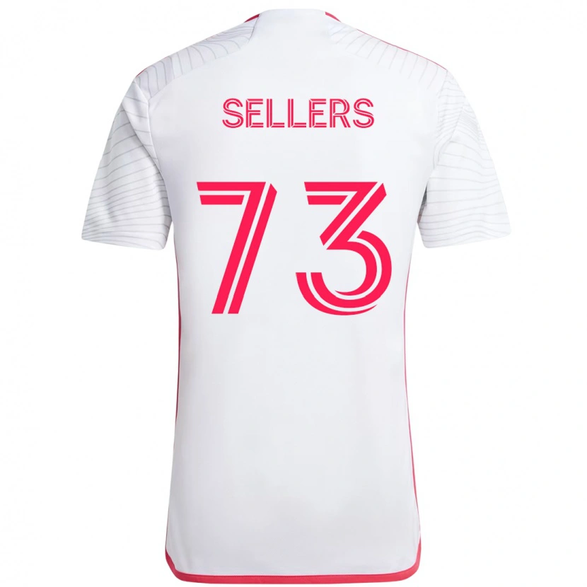 Danxen Barn Braydon Sellers #73 Hvit Magenta Bortetrøye Drakt Trøye 2025/26 Skjorter T-Skjorte