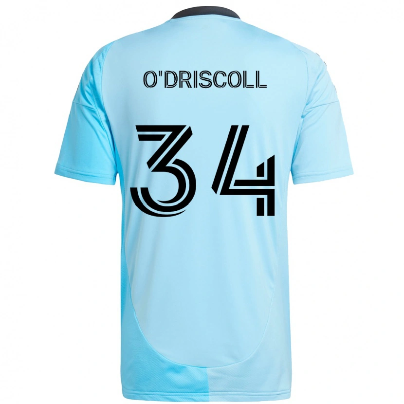 Danxen Barn Rory O'driscoll #34 Himmelsblå Bortetrøye Drakt Trøye 2025/26 Skjorter T-Skjorte