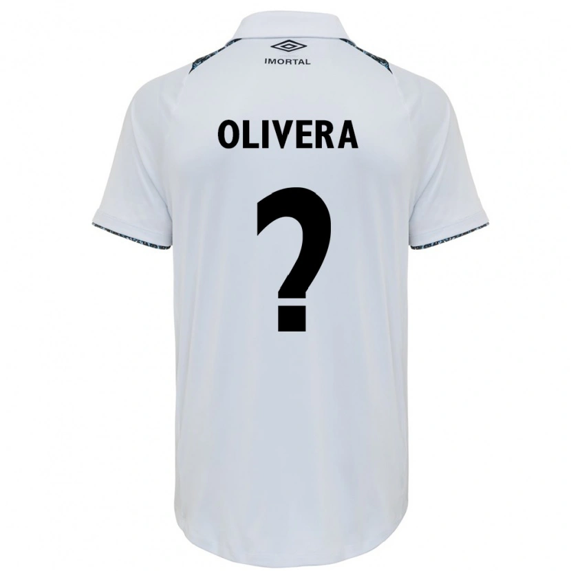 Danxen Barn Cristian Olivera #0 Hvit Blå Bortetrøye Drakt Trøye 2025/26 Skjorter T-Skjorte