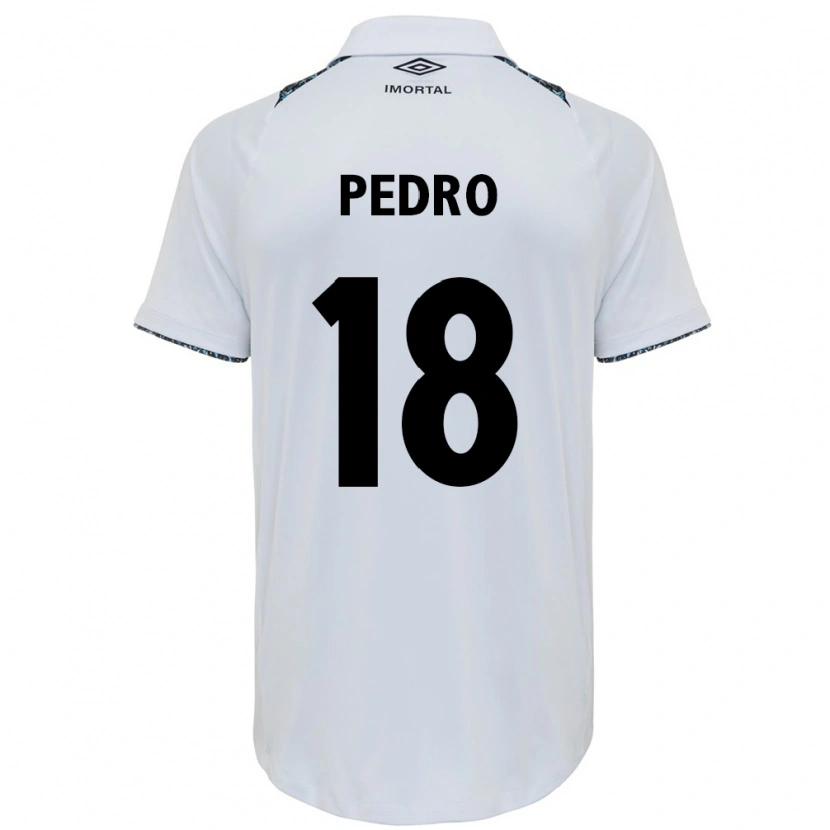 Danxen Barn João Pedro #18 Hvit Blå Bortetrøye Drakt Trøye 2025/26 Skjorter T-Skjorte