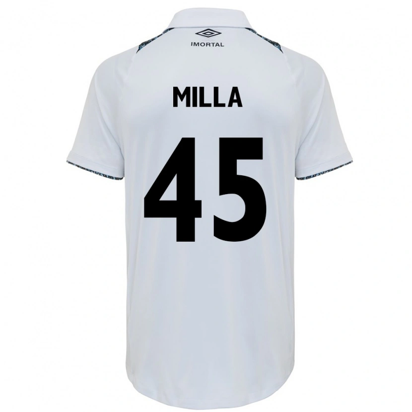 Danxen Barn Lucas Milla #45 Hvit Blå Bortetrøye Drakt Trøye 2025/26 Skjorter T-Skjorte
