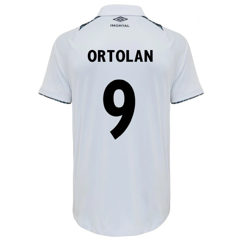 Danxen Barn Dani Ortolan #9 Hvit Blå Bortetrøye Drakt Trøye 2025/26 Skjorter T-Skjorte