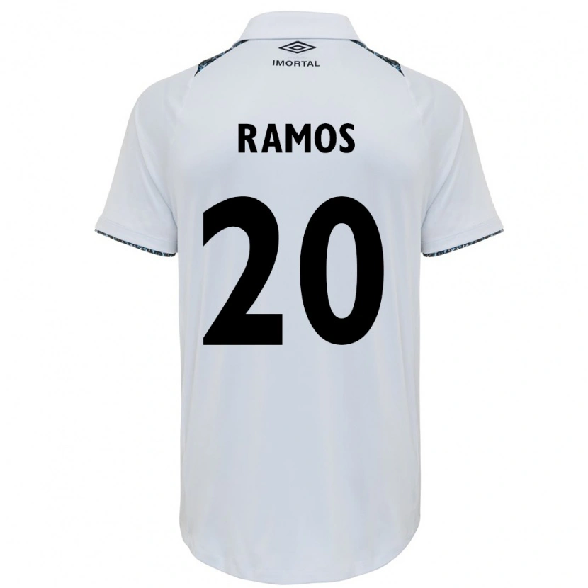 Danxen Barn Mónica Ramos #20 Hvit Blå Bortetrøye Drakt Trøye 2025/26 Skjorter T-Skjorte