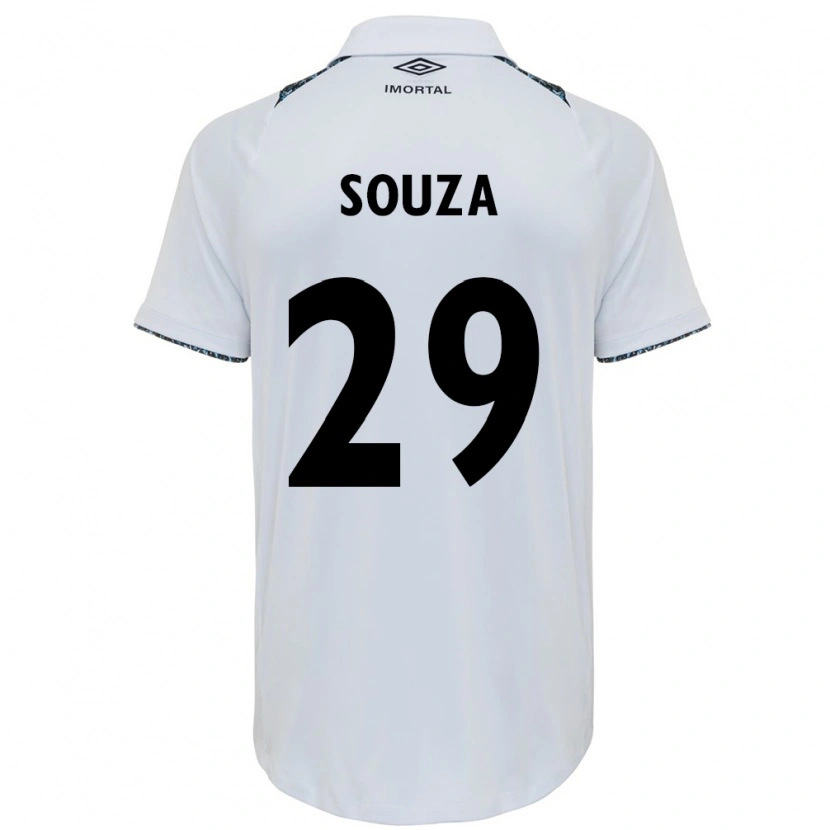 Danxen Barn Diego Souza #29 Hvit Blå Bortetrøye Drakt Trøye 2025/26 Skjorter T-Skjorte