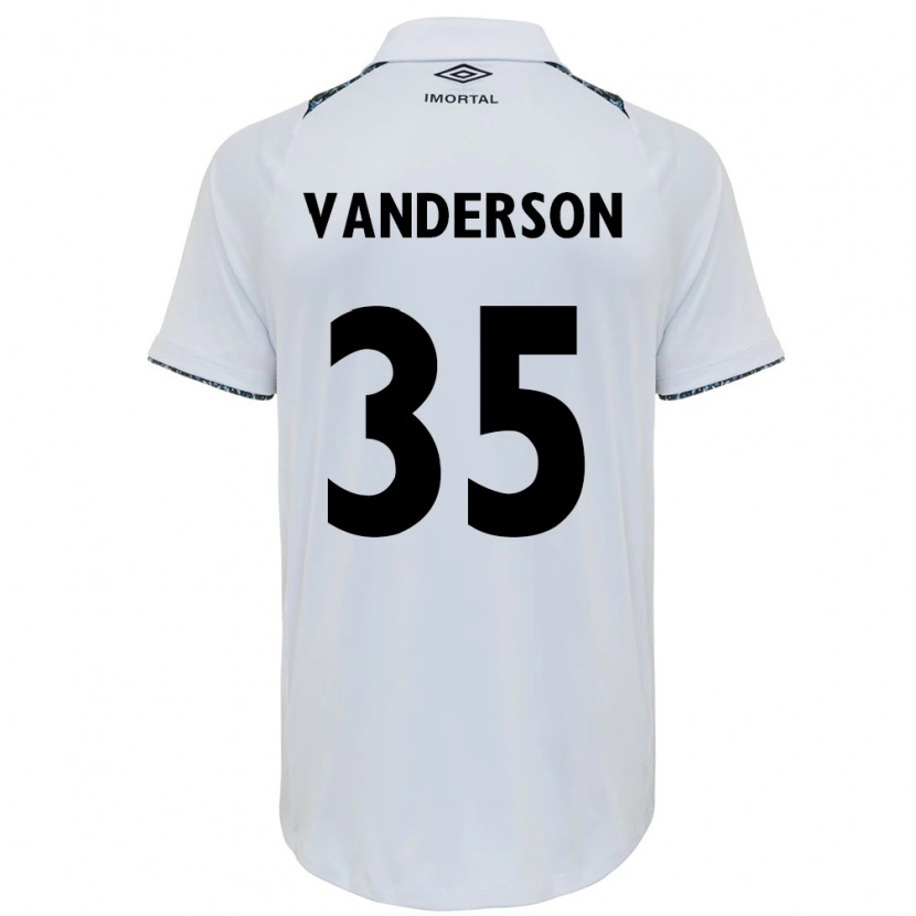 Danxen Barn Vanderson #35 Hvit Blå Bortetrøye Drakt Trøye 2025/26 Skjorter T-Skjorte