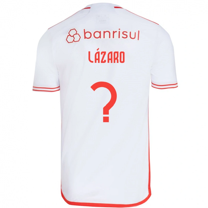 Danxen Barn Lázaro #0 Hvit Rød Bortetrøye Drakt Trøye 2025/26 Skjorter T-Skjorte