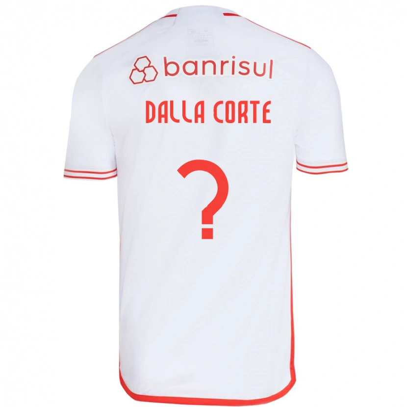 Danxen Barn João Dalla Corte #0 Hvit Rød Bortetrøye Drakt Trøye 2025/26 Skjorter T-Skjorte