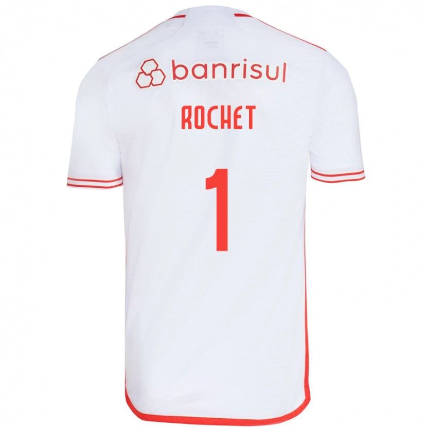 Danxen Barn Sergio Rochet #1 Hvit Rød Bortetrøye Drakt Trøye 2025/26 Skjorter T-Skjorte