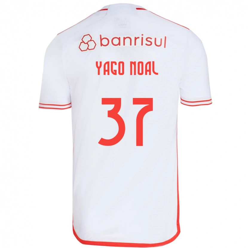 Danxen Barn Yago Noal #37 Hvit Rød Bortetrøye Drakt Trøye 2025/26 Skjorter T-Skjorte