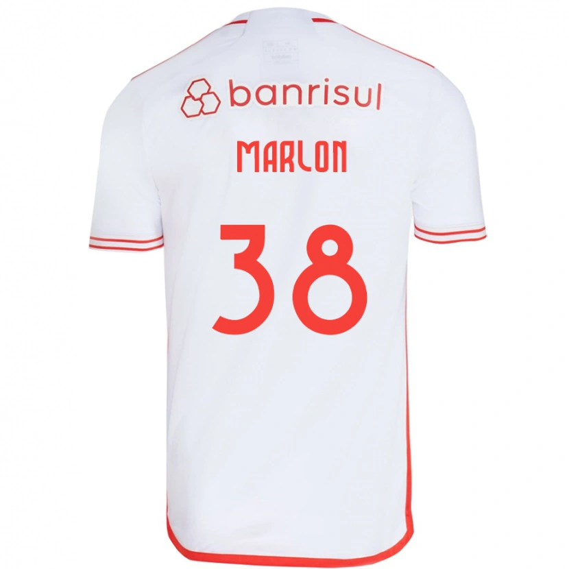 Danxen Barn Marlon #38 Hvit Rød Bortetrøye Drakt Trøye 2025/26 Skjorter T-Skjorte
