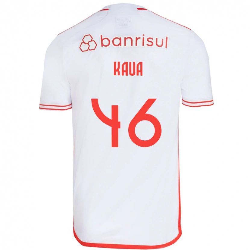 Danxen Barn Pedro Kauã #46 Hvit Rød Bortetrøye Drakt Trøye 2025/26 Skjorter T-Skjorte