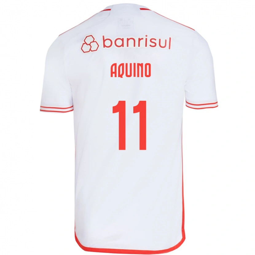 Danxen Barn Belén Aquino #11 Hvit Rød Bortetrøye Drakt Trøye 2025/26 Skjorter T-Skjorte