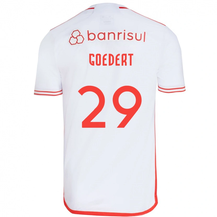 Danxen Barn Alice Goedert #29 Hvit Rød Bortetrøye Drakt Trøye 2025/26 Skjorter T-Skjorte