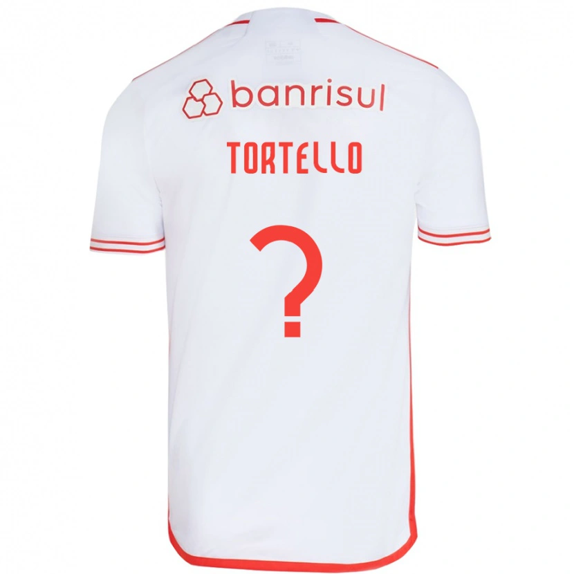 Danxen Barn Tortello #0 Hvit Rød Bortetrøye Drakt Trøye 2025/26 Skjorter T-Skjorte