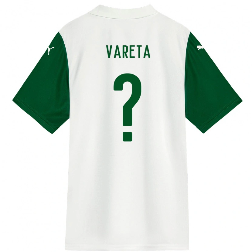 Danxen Barn Gabriel Vareta #0 Hvit Grønn Bortetrøye Drakt Trøye 2025/26 Skjorter T-Skjorte