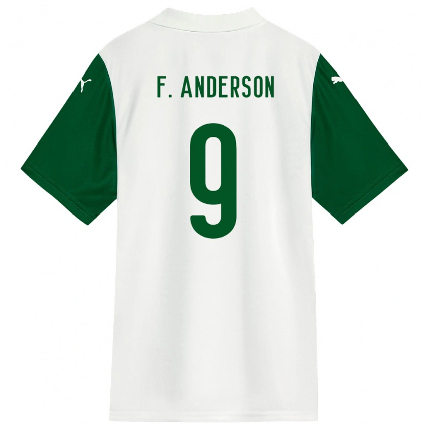 Danxen Barn Felipe Anderson #9 Hvit Grønn Bortetrøye Drakt Trøye 2025/26 Skjorter T-Skjorte