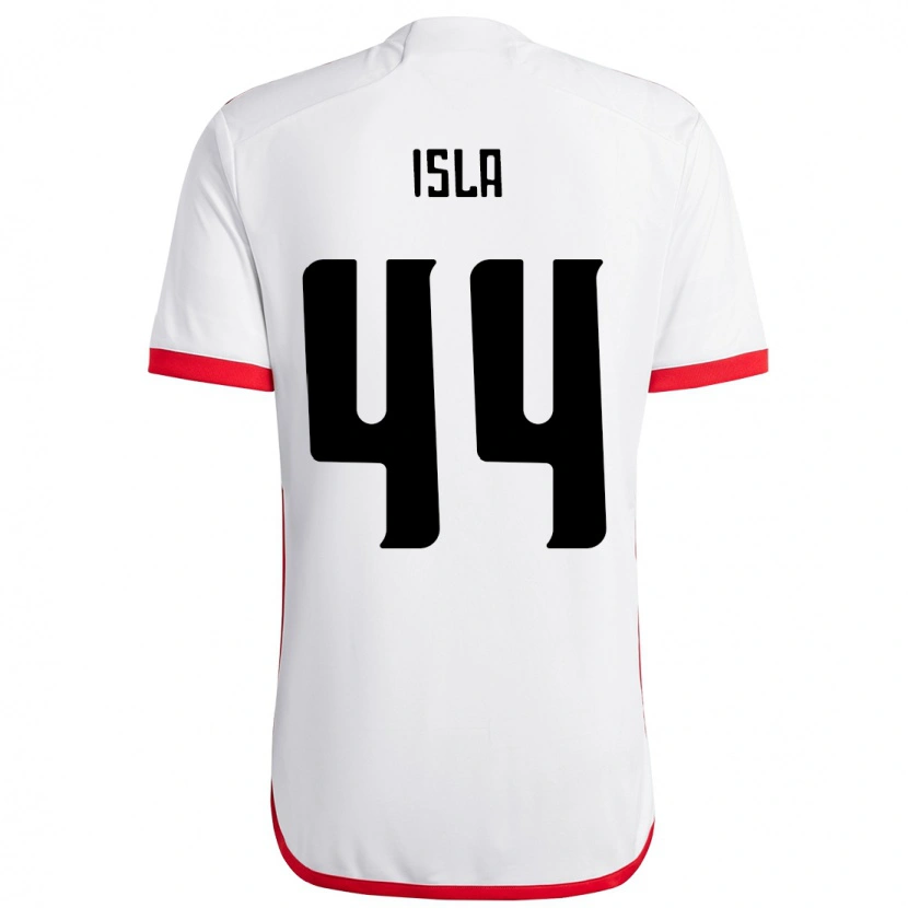 Danxen Barn Mauricio Isla #44 Hvit Rød Bortetrøye Drakt Trøye 2025/26 Skjorter T-Skjorte