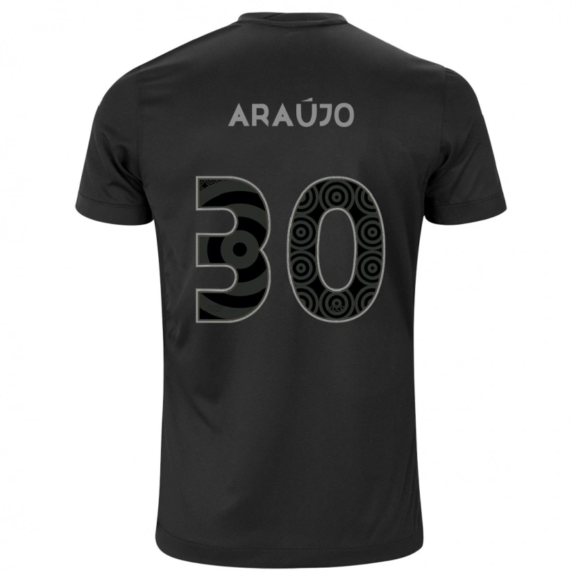 Danxen Barn Matheus Araujo #30 Svart Hvit Bortetrøye Drakt Trøye 2025/26 Skjorter T-Skjorte