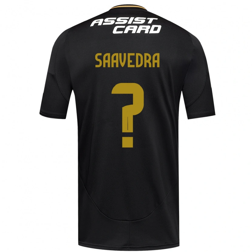 Danxen Barn Danilo Saavedra #0 Svart Hvit Bortetrøye Drakt Trøye 2025/26 Skjorter T-Skjorte