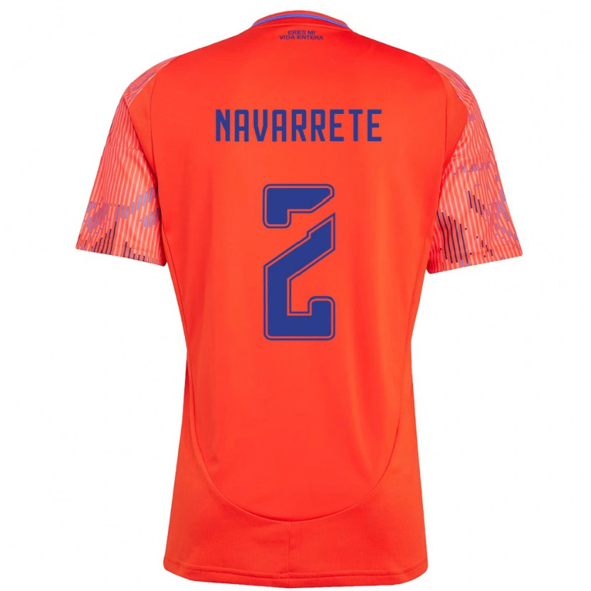 Danxen Barn Daniel Navarrete #2 Oransje Rød Bortetrøye Drakt Trøye 2025/26 Skjorter T-Skjorte