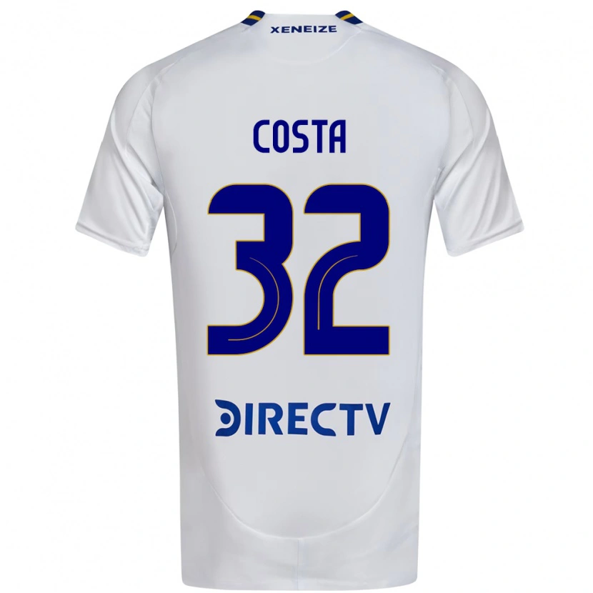 Danxen Barn Ayrton Costa #32 Hvit Blå Bortetrøye Drakt Trøye 2025/26 Skjorter T-Skjorte