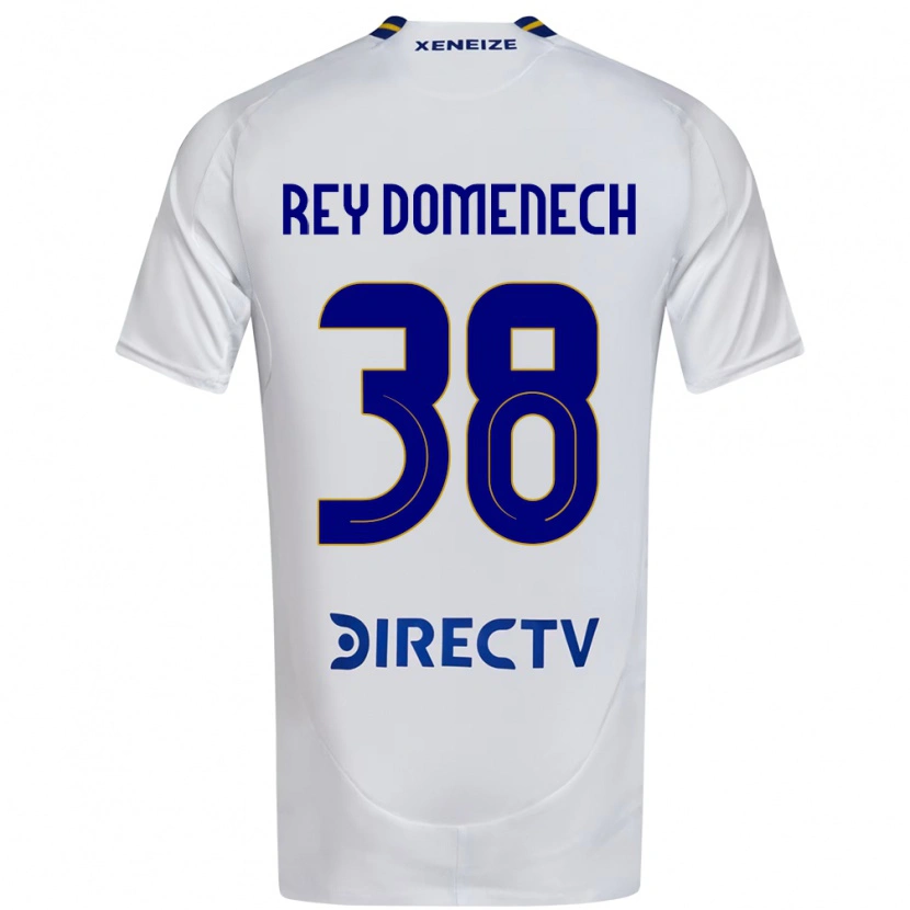 Danxen Barn Camilo Rey Domenech #38 Hvit Blå Bortetrøye Drakt Trøye 2025/26 Skjorter T-Skjorte