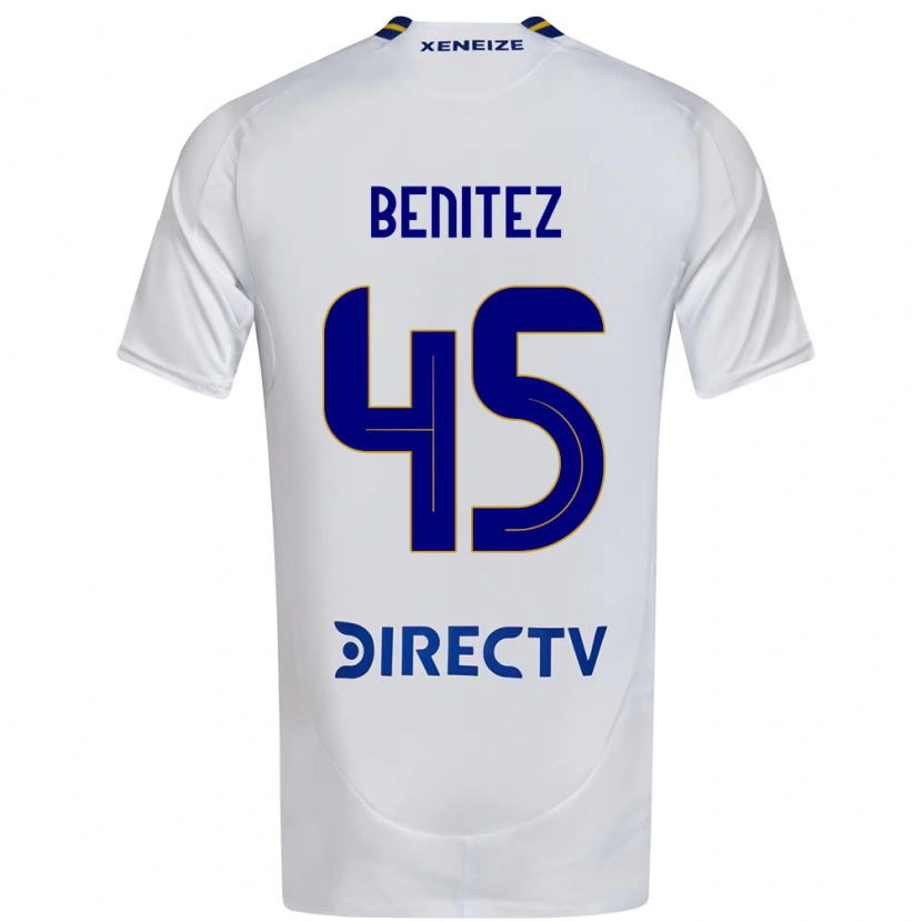 Danxen Barn Mauricio Benitez #45 Hvit Blå Bortetrøye Drakt Trøye 2025/26 Skjorter T-Skjorte