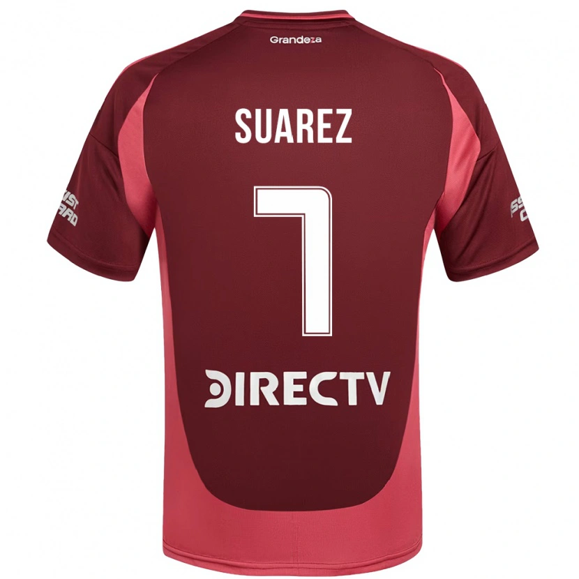 Danxen Barn Matias Suarez #7 Burgunder Magenta Bortetrøye Drakt Trøye 2025/26 Skjorter T-Skjorte