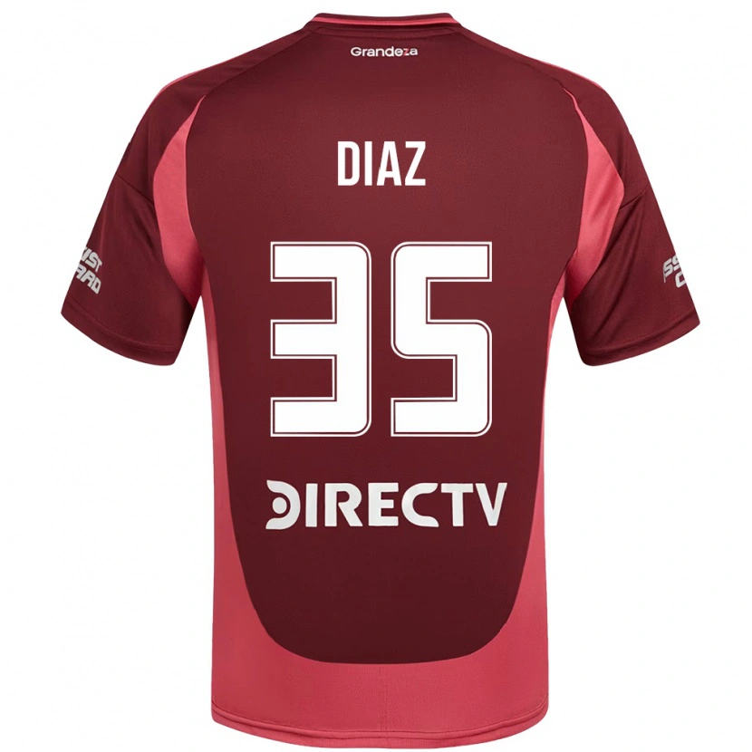Danxen Barn Leonardo Diaz #35 Burgunder Magenta Bortetrøye Drakt Trøye 2025/26 Skjorter T-Skjorte